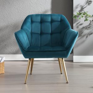 chairus Fauteuil Salon Bleu