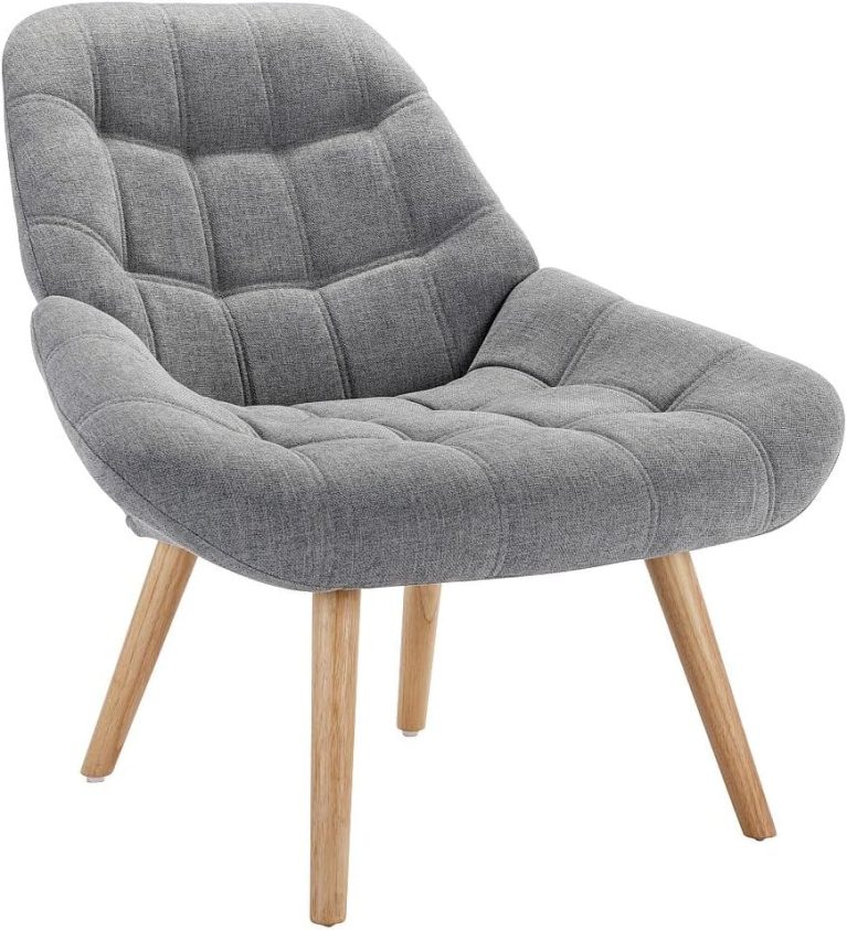 Vente-unique - Fauteuil en Tissu Gris LUOSTO - Scandinave