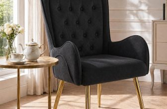 Notre test du Hellove, fauteuil salon double dossier design scandinave en velours noir