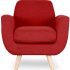 Notre test de ID Market Fauteuil scandinave en tissu jaune moutarde
