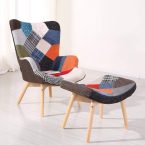 Notre test de Designetsamaison fauteuil scandinave Patchwork-Stockholm