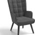 Notre test de HollyHOME, fauteuil scandinave en velours jaune