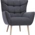 Notre test du Vente-unique Caserta, fauteuil scandinave en tissu vert d&rsquo;eau