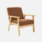 Notre test de l&rsquo;Alice&rsquo;s Garden sweeek, fauteuil vintage scandinave en velours côtelé marron