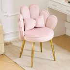 Notre test du Bonnlo, fauteuil chaise de coiffeuse en velours rose