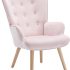 Notre test de l&rsquo;IDMarket Ivar, fauteuil scandinave en tissu gris clair